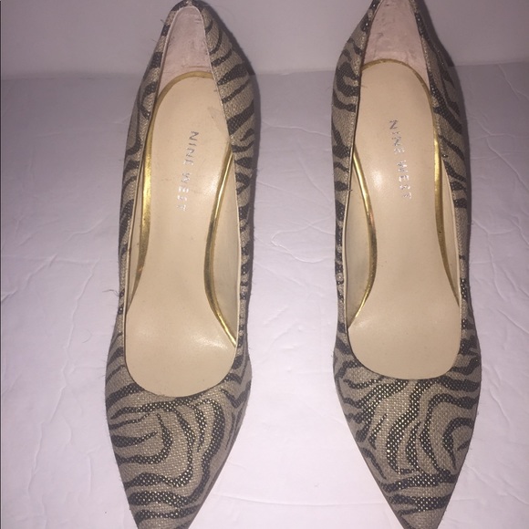 New Nine West Animal Print Heels Size 6M - Picture 2 of 8